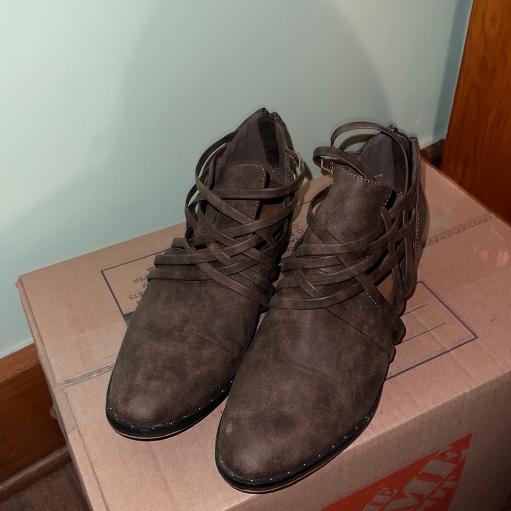 Cute grey booties